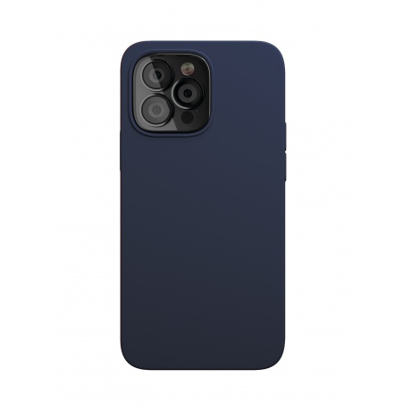 Чехол защитный VLP Silicone case with MagSafe для iPhone 13 Pro, темно-синий - фото 1
