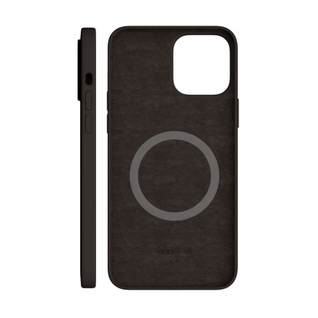 Чехол защитный VLP Silicone case with MagSafe для iPhone 13 ProMax, черный - фото 3