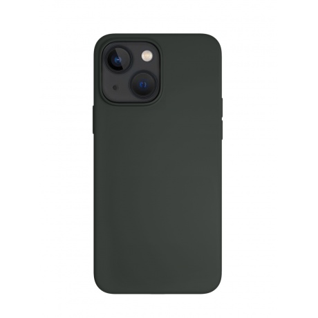 Чехол защитный VLP Silicone case with MagSafe для iPhone 14 Plus, темно-зеленый - фото 3