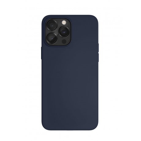 Чехол защитный VLP Silicone case with MagSafe для iPhone 14 Pro, темно-синий - фото 3