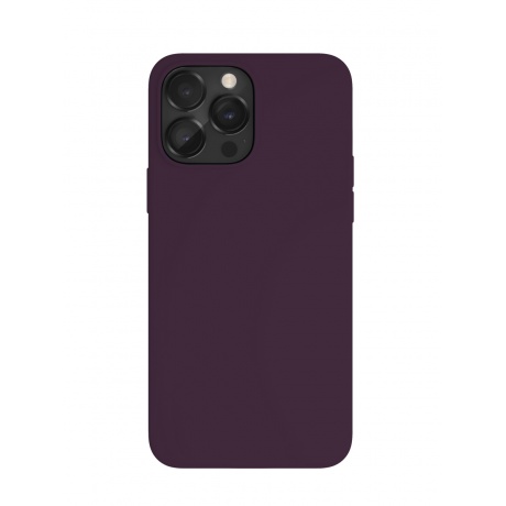 Чехол защитный VLP Silicone case with MagSafe для iPhone 14 Pro, темно-фиолетовый - фото 1