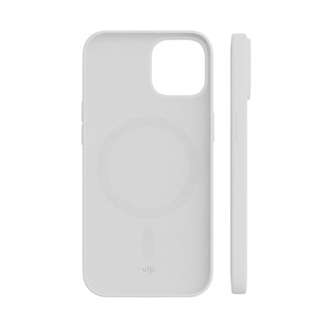 Чехол защитный VLP Silicone case with MagSafe для iPhone 14 ProMax, белый - фото 2