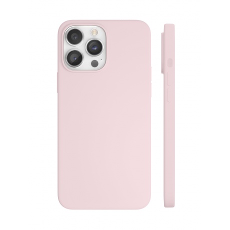 Чехол защитный VLP Silicone case with MagSafe для iPhone 14 ProMax, светло-розовый - фото 1