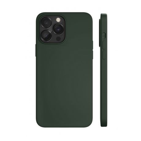 Чехол защитный VLP Silicone case with MagSafe для iPhone 14 ProMax, темно-зеленый - фото 1