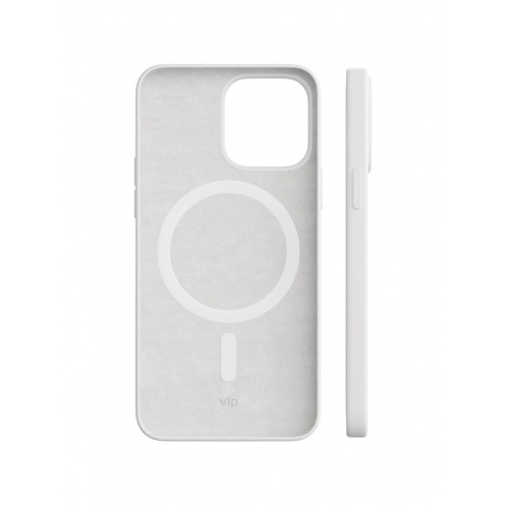 Чехол защитный VLP Silicone case with MagSafe для iPhone 14, белый - фото 2