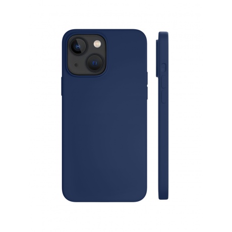 Чехол защитный VLP Silicone case with MagSafe для iPhone 14, темно-синий - фото 1