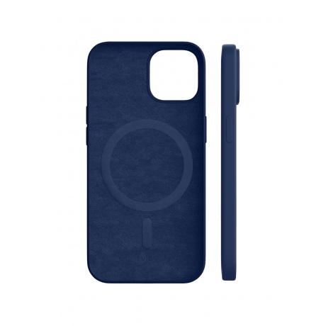 Чехол защитный VLP Silicone case with MagSafe для iPhone 14, темно-синий - фото 2