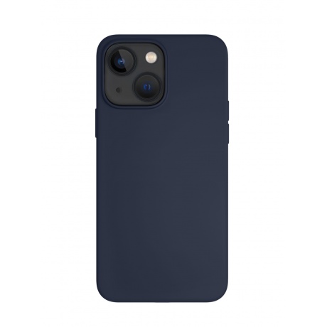 Чехол защитный VLP Silicone case with MagSafe для iPhone 14, темно-синий - фото 3