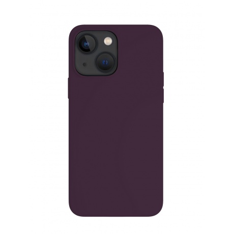 Чехол защитный VLP Silicone case with MagSafe для iPhone 14, темно-фиолетовый - фото 1