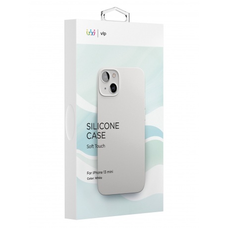 Чехол защитный VLP Silicone case для iPhone 13 mini, белый - фото 4