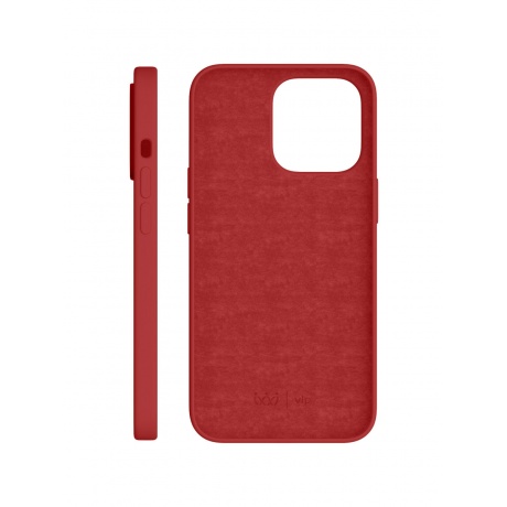Чехол защитный VLP Silicone case для iPhone 13 Pro, красный - фото 3