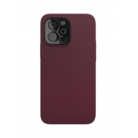 Чехол защитный VLP Silicone case для iPhone 13 Pro, марсала - фото 1