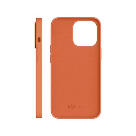 Чехол защитный VLP Silicone case для iPhone 13 Pro, оранжевый - фото 3