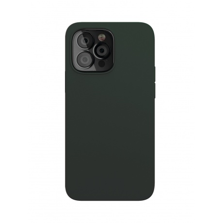 Чехол защитный VLP Silicone case для iPhone 13 Pro, темно-зеленый - фото 1