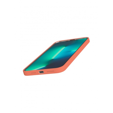 Чехол защитный VLP Silicone case для iPhone 13 ProMax, коралловый - фото 2