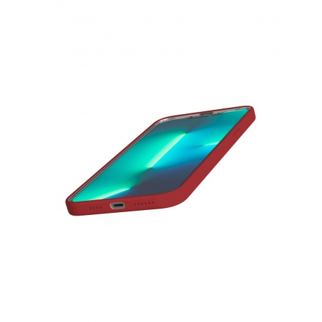 Чехол защитный VLP Silicone case для iPhone 13 ProMax, красный - фото 2