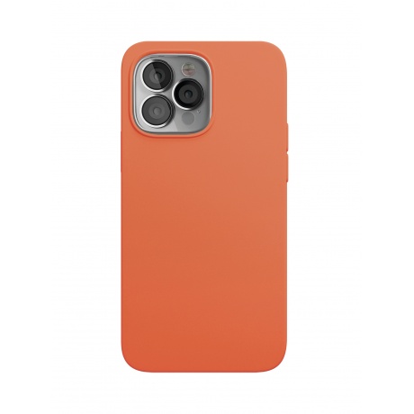 Чехол защитный VLP Silicone case для iPhone 13 ProMax, оранжевый - фото 1