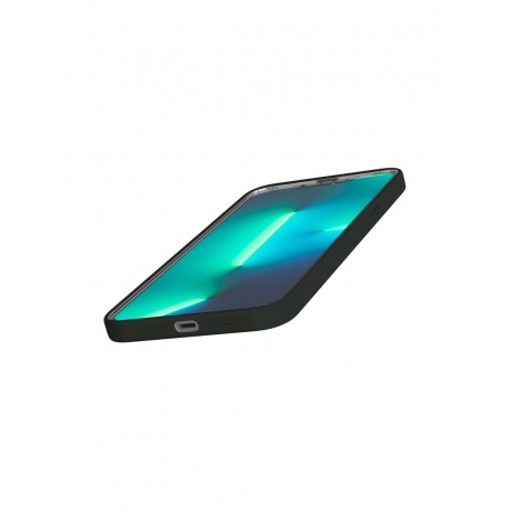 Чехол защитный VLP Silicone case для iPhone 13 ProMax, темно-зеленый - фото 3