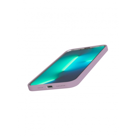Чехол защитный VLP Silicone case для iPhone 13 ProMax, фиолетовый - фото 2