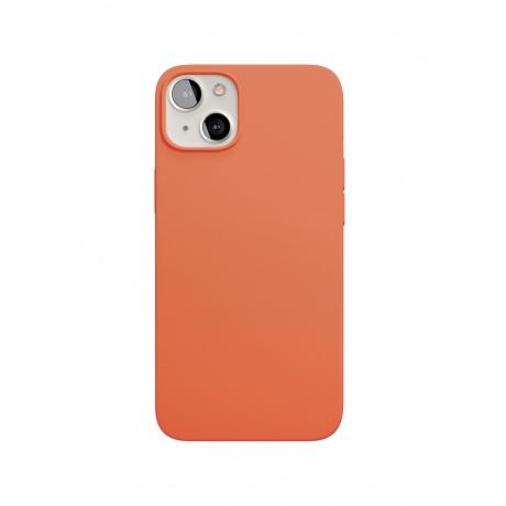 Чехол защитный VLP Silicone case для iPhone 13, оранжевый - фото 2
