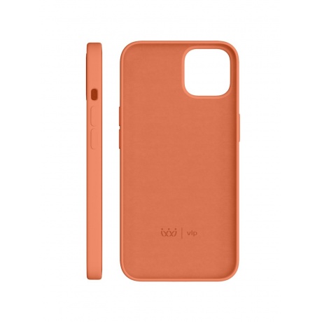 Чехол защитный VLP Silicone case для iPhone 13, оранжевый - фото 3
