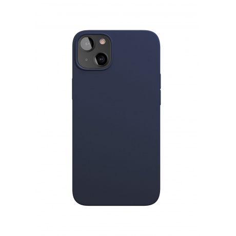Чехол защитный VLP Silicone case для iPhone 13, темно-синий - фото 2
