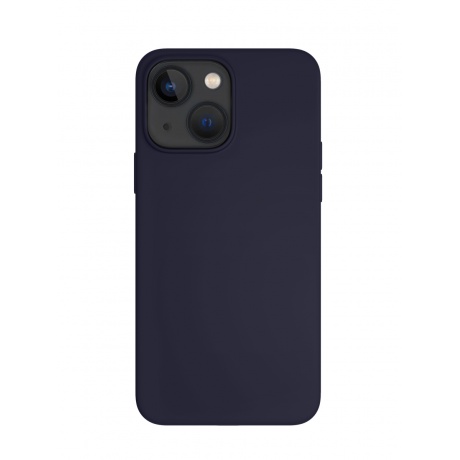 Чехол защитный VLP Silicone case для iPhone 14 Plus, темно-синий - фото 1