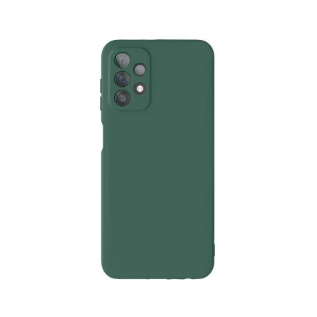 Чехол защитный VLP Silicone Case для Samsung Galaxy A13 4G, темно-зеленый - фото 1