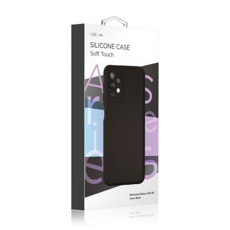 Чехол защитный VLP Silicone case для Samsung Galaxy A23 4G, черный - фото 2