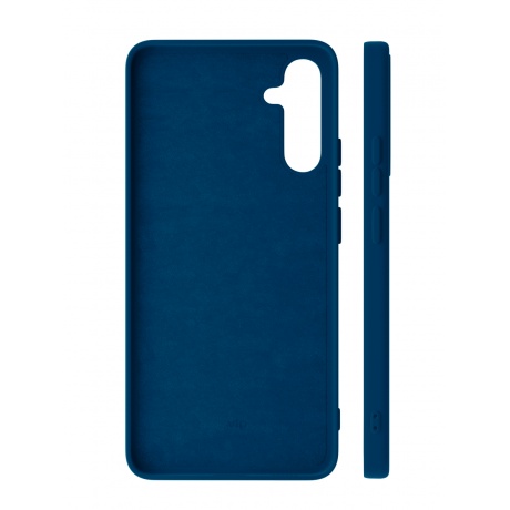 Чехол защитный VLP Silicone Case для Samsung Galaxy A34, темно-синий - фото 3