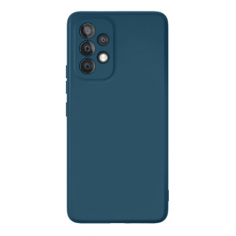 Чехол защитный VLP Silicone case для Samsung Galaxy A53 5G, темно-синий - фото 1
