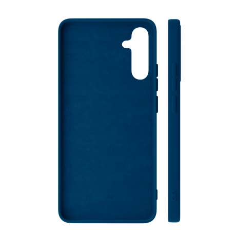 Чехол защитный VLP Silicone Case для Samsung Galaxy A54, темно-синий - фото 3