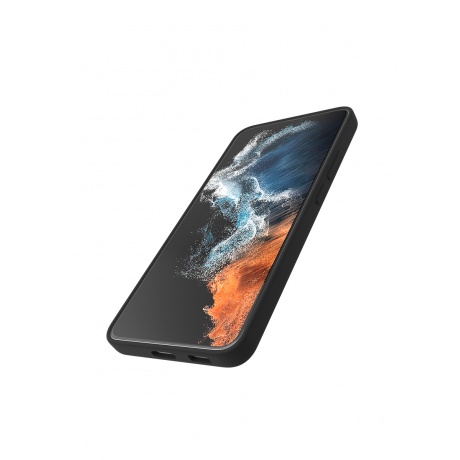 Чехол защитный VLP Silicone Case для Samsung Galaxy S23, черный - фото 2