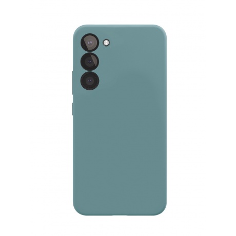 Чехол защитный VLP Silicone Case для Samsung Galaxy S23+, темно-зеленый - фото 1