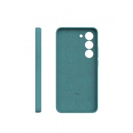 Чехол защитный VLP Silicone Case для Samsung Galaxy S23+, темно-зеленый - фото 3