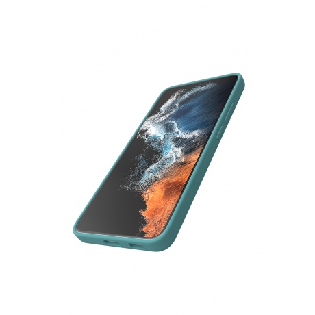 Чехол защитный VLP Silicone Case для Samsung Galaxy S23+, темно-зеленый - фото 4