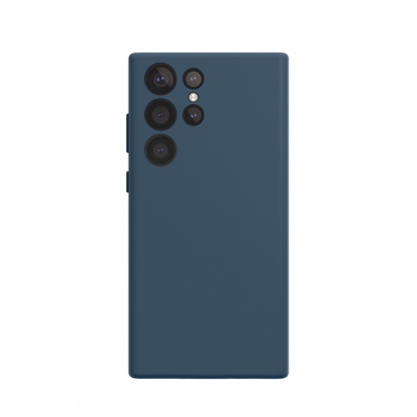 Чехол защитный VLP Silicone Case для Samsung Galaxy S23Ultra, темно-синий - фото 1