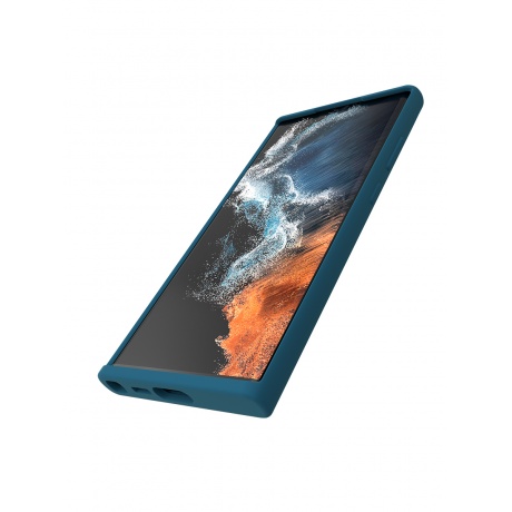 Чехол защитный VLP Silicone Case для Samsung Galaxy S23Ultra, темно-синий - фото 4