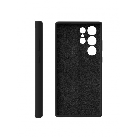 Чехол защитный VLP Silicone Case для Samsung Galaxy S23Ultra, черный - фото 5