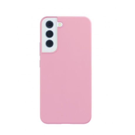 Чехол защитный VLP Silicone case для Samsung S22+, светло-розовый - фото 1