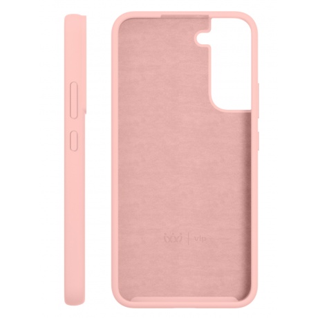 Чехол защитный VLP Silicone case для Samsung S22+, светло-розовый - фото 2