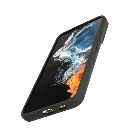 Чехол защитный VLP Silicone case для Samsung S22+, черный - фото 2