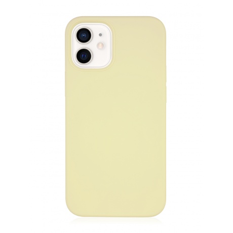Чехол защитный VLP Silicone Сase для iPhone 12 mini, желтый - фото 1