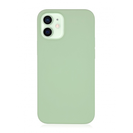 Чехол защитный VLP Silicone Сase для iPhone 12 mini, светло-зеленый - фото 1