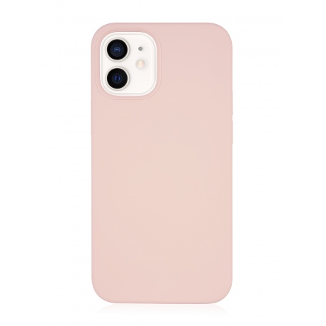 Чехол защитный VLP Silicone Сase для iPhone 12 mini, светло-розовый - фото 1