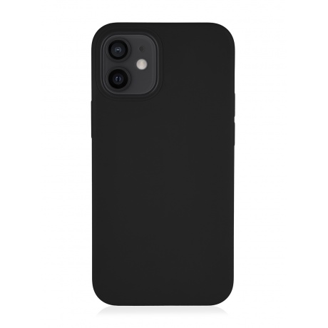 Чехол защитный VLP Silicone Сase для iPhone 12 mini, черный - фото 1