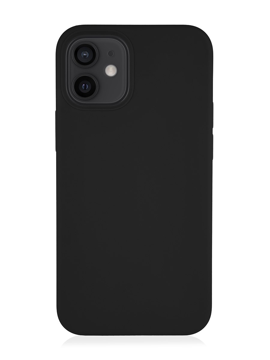 цена Чехол защитный VLP Silicone Сase для iPhone 12 mini, черный