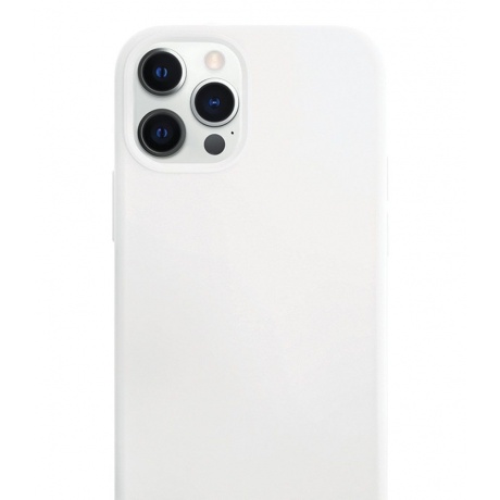 Чехол защитный VLP Silicone Сase для iPhone 12 ProMax, белый - фото 4