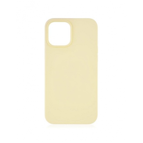 Чехол защитный VLP Silicone Сase для iPhone 12 ProMax, желтый - фото 1
