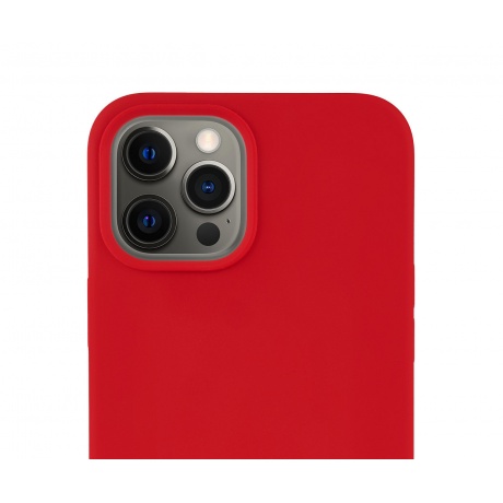 Чехол защитный VLP Silicone Сase для iPhone 12 ProMax, красный - фото 4